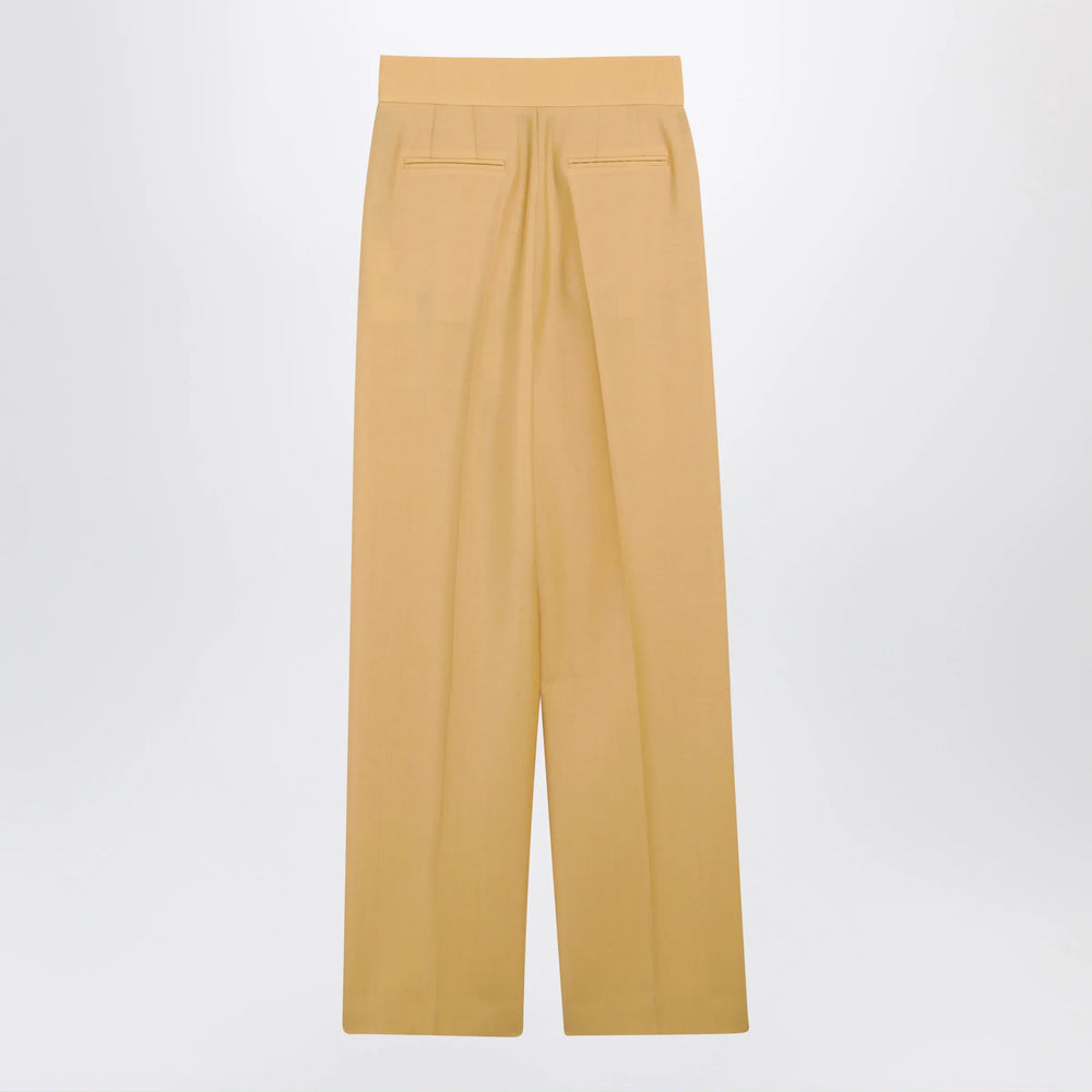 Valentino - British Mohair trousers in ochre Brand Apparel & Accessories > Clothing > Pants