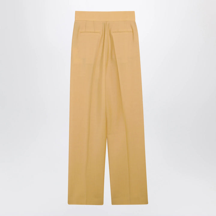 Valentino - British Mohair trousers in ochre Brand Apparel &amp; Accessories > Clothing > Pants
