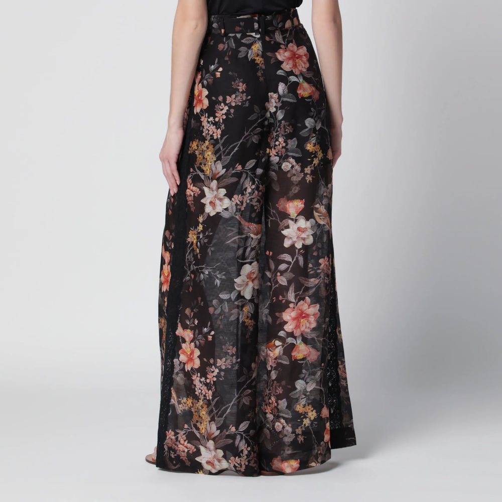 ZIMMERMANN - Black Carousel trousers Brand Apparel & Accessories > Clothing > Pants 2