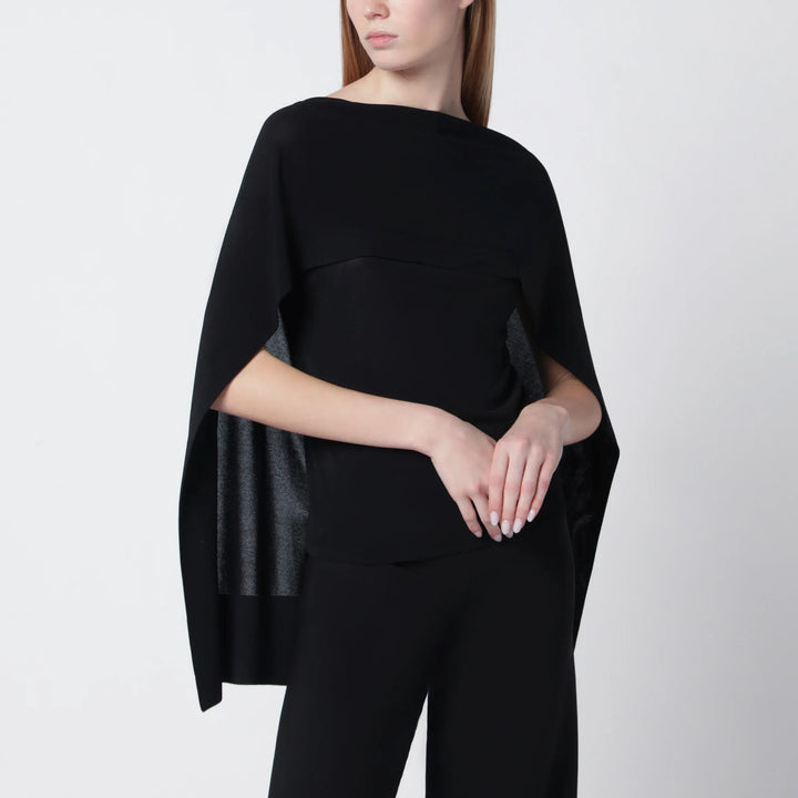 Alberta Ferretti - Black top with chiffon sleeves Brand Apparel &amp; Accessories > Clothing > Shirts &amp; Tops 44  IT
