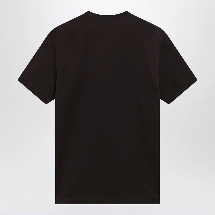 Dolce&amp;Gabbana - Brown cotton jersey T-shirt Brand Apparel &amp; Accessories > Clothing > Shirts &amp; Tops 50 IT