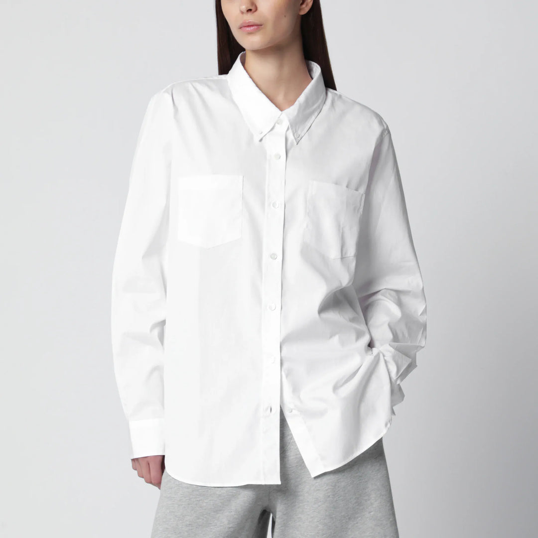 Dries Van Noten - White button-down cotton shirt Brand Apparel & Accessories > Clothing > Shirts & Tops 38  FR