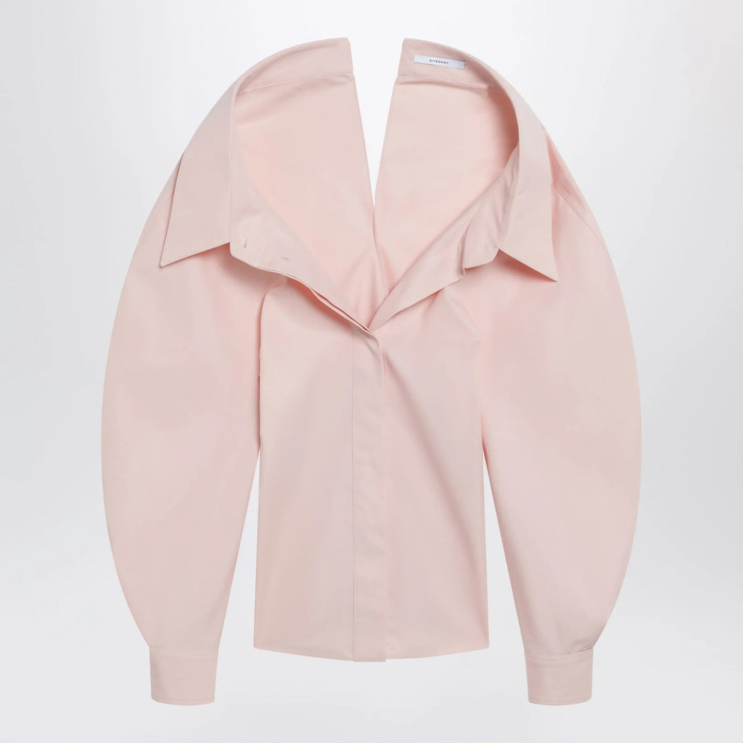 Givenchy - Pink cut-out poplin shirt Brand Apparel & Accessories > Clothing > Shirts & Tops 38  FR
