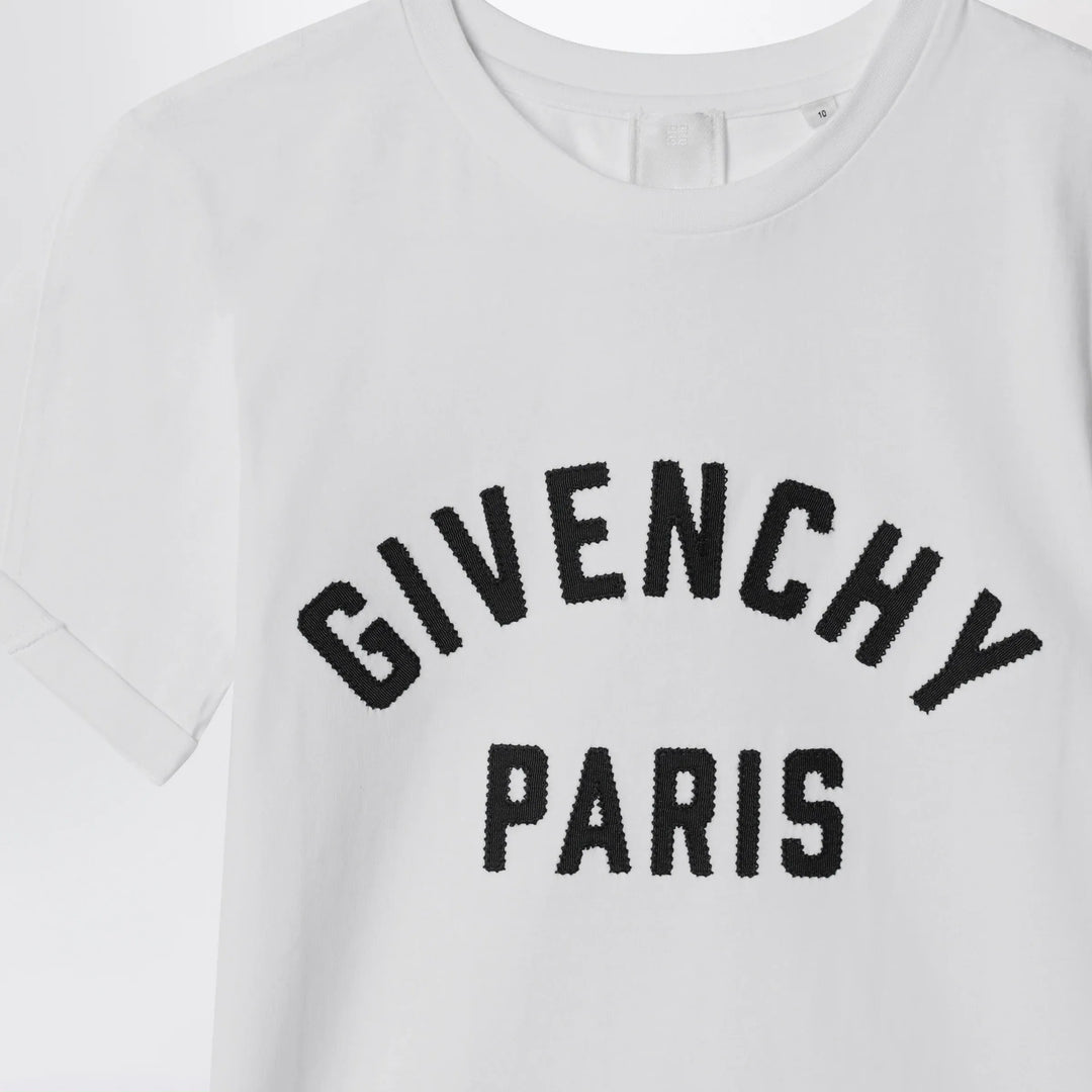 Givenchy - White T-shirt with embroidered logo Brand Apparel &amp; Accessories > Clothing > Shirts &amp; Tops