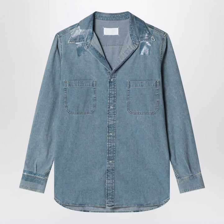 Maison Margiela - Ice blue denim shirt Brand Apparel &amp; Accessories > Clothing > Shirts &amp; Tops 48 IT