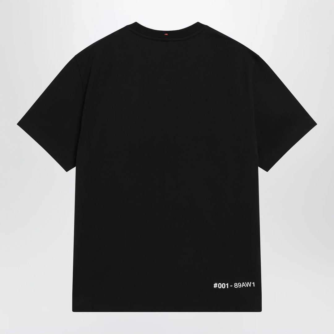 Moncler Grenoble - Black T-shirt with logo print Brand Apparel &amp; Accessories > Clothing > Shirts &amp; Tops