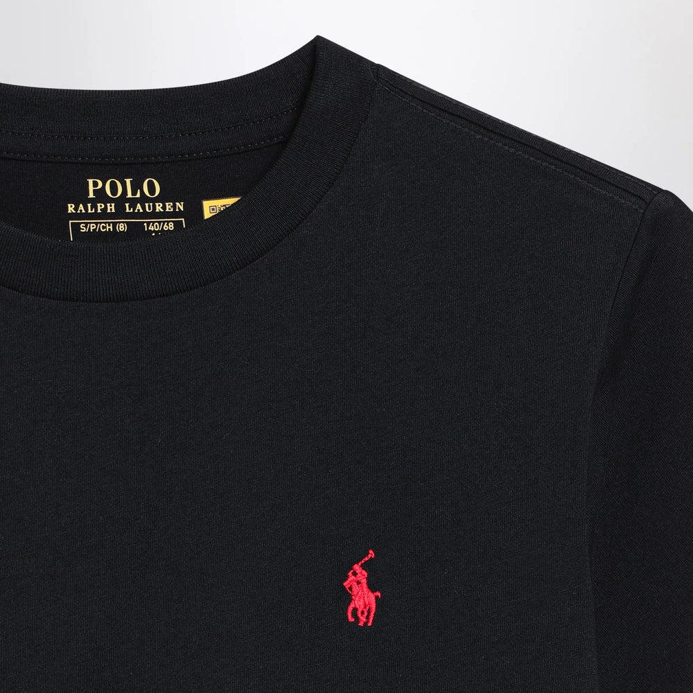 Polo Ralph Lauren - Black cotton T-shirt Brand Apparel & Accessories > Clothing > Shirts & Tops