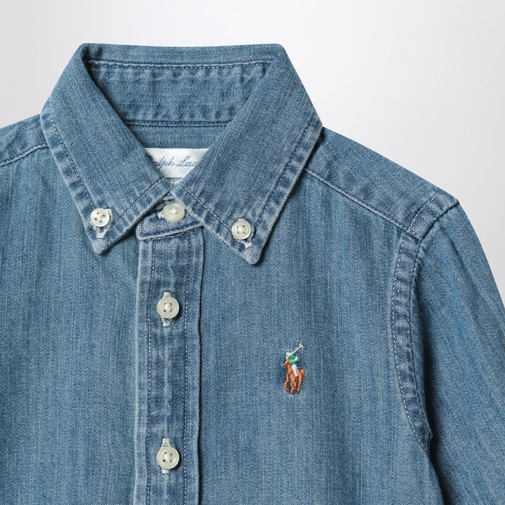 Polo Ralph Lauren - Blue denim shirt Brand Apparel &amp; Accessories > Clothing > Shirts &amp; Tops