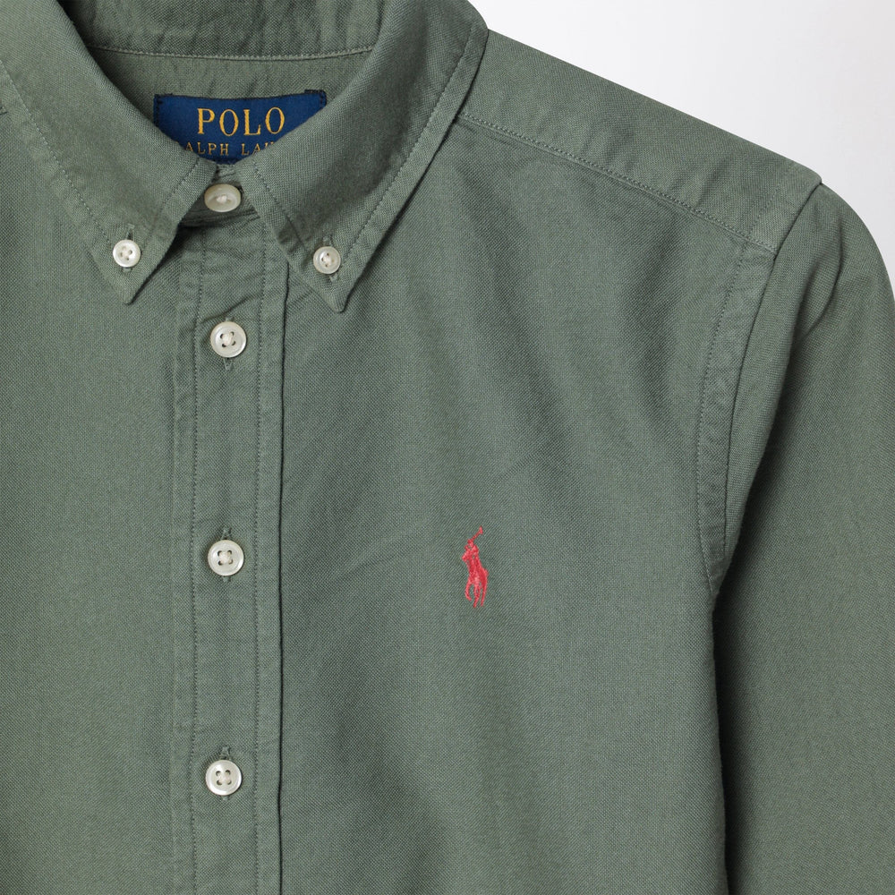 Polo Ralph Lauren - Cargo green Classic-Fit Oxford shirt Brand Apparel & Accessories > Clothing > Shirts & Tops