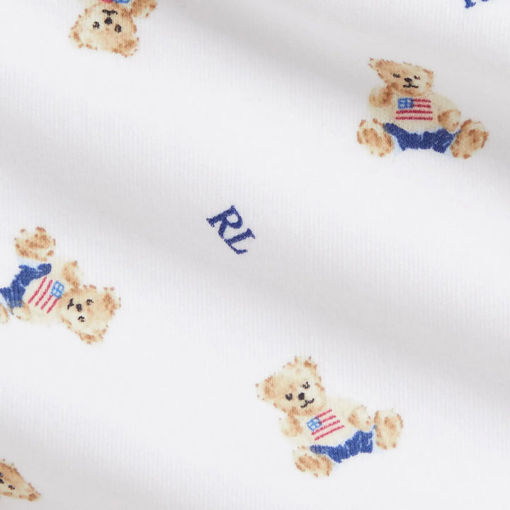 Polo Ralph Lauren - Three-piece Polo Bear cotton set in white Brand Apparel &amp; Accessories > Clothing > Shirts &amp; Tops