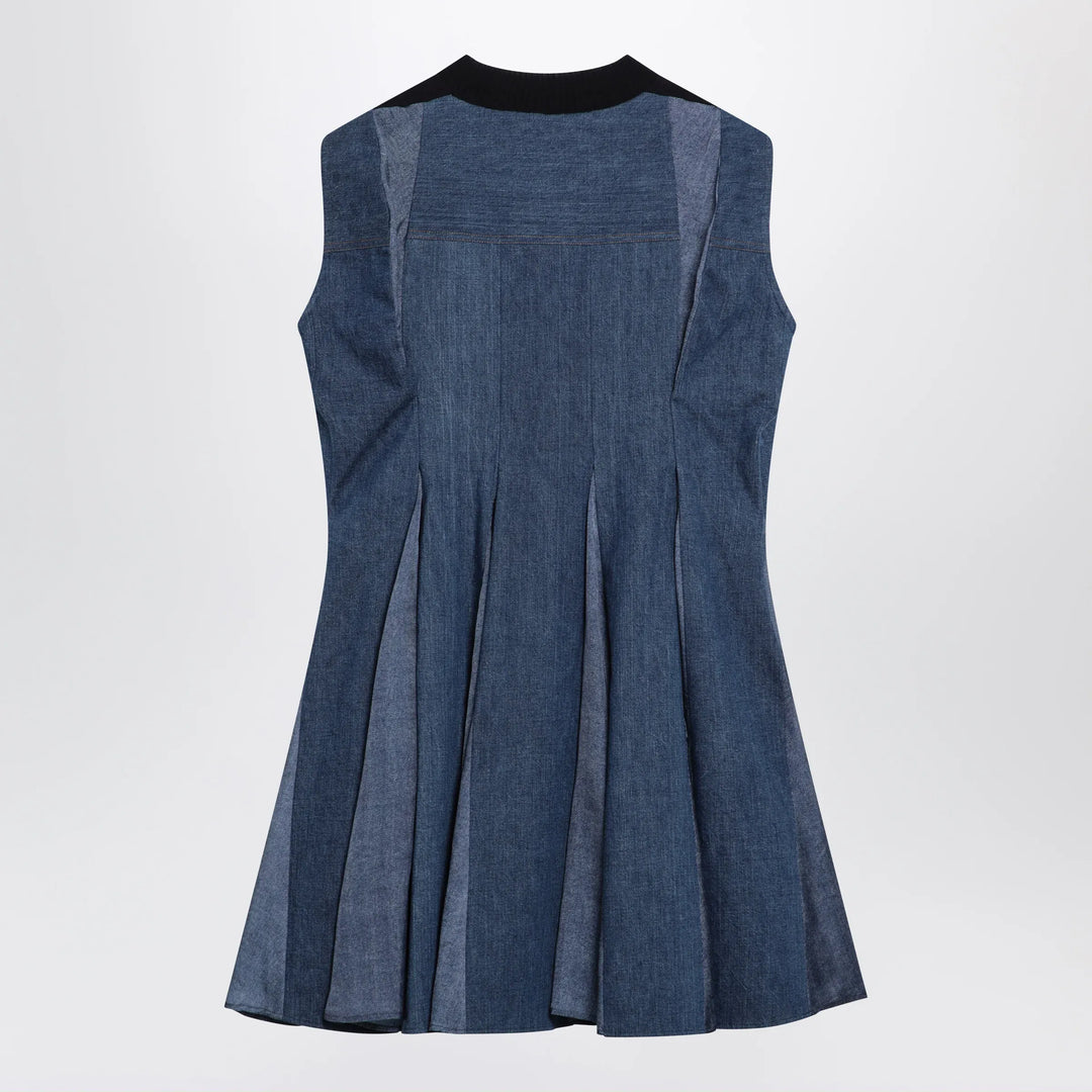 Sacai - Denim dress and knit top Brand Apparel &amp; Accessories > Clothing > Shirts &amp; Tops 3