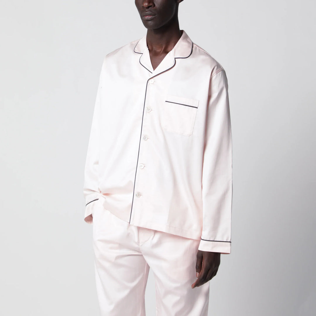 Tekla - Light pink pajama shirt Brand Apparel &amp; Accessories > Clothing > Shirts &amp; Tops S