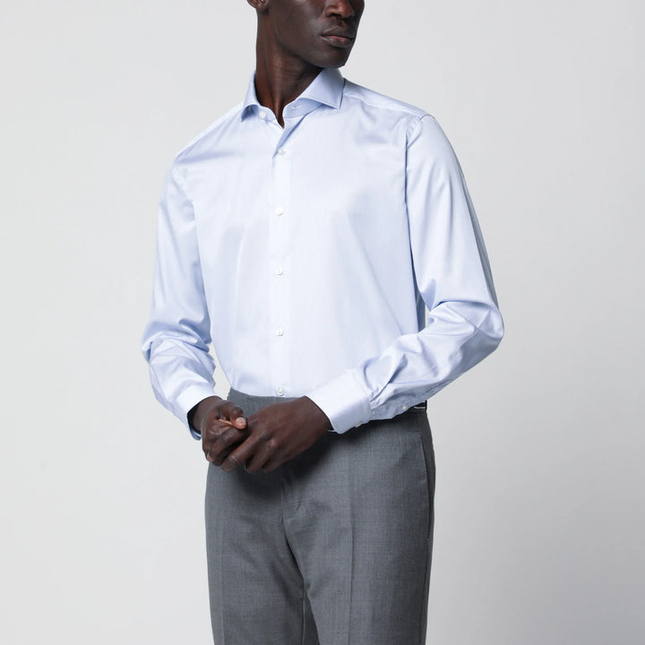 XACUS - Travel Tailor Fit light blue shirt Brand Apparel &amp; Accessories > Clothing > Shirts &amp; Tops 39
