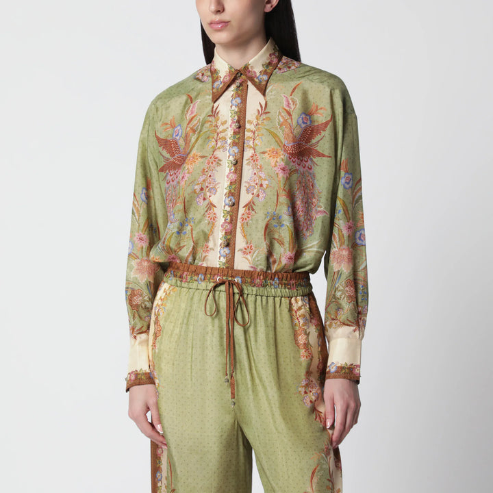 ZIMMERMANN - Indra shirt with floral print Brand Apparel &amp; Accessories > Clothing > Shirts &amp; Tops 2