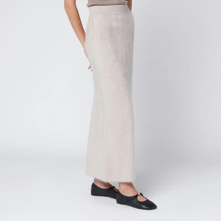 ALMADA LABEL - Umi skirt in taupe cashmere Brand Apparel &amp; Accessories > Clothing > Skirts M