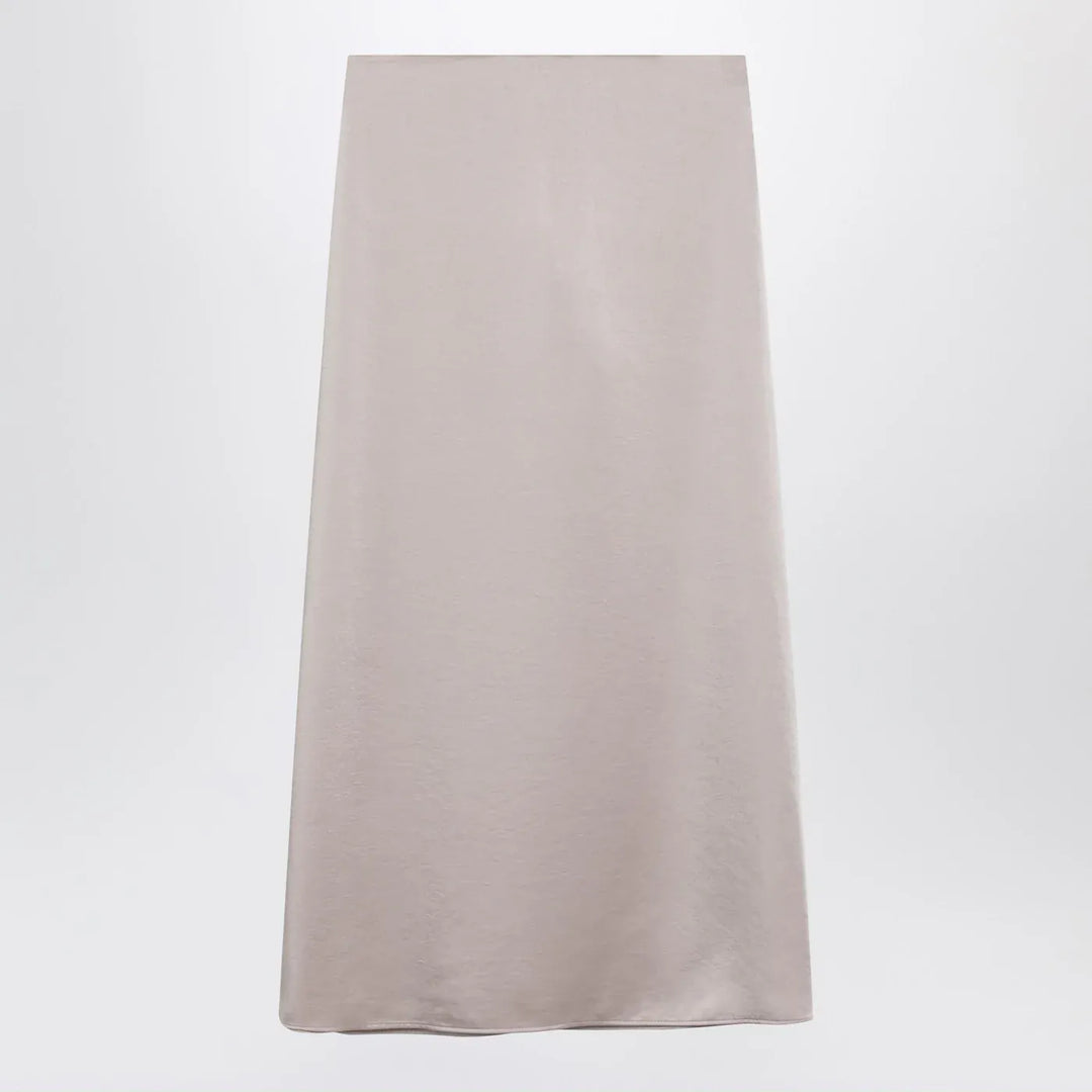 Weekend Max Mara - Blush satin midi skirt Brand Apparel &amp; Accessories > Clothing > Skirts 38  IT