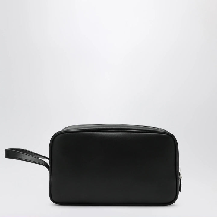 Dolce&amp;Gabbana - Atene toiletry bag in plonge calfskin leather, black Brand Apparel &amp; Accessories TU