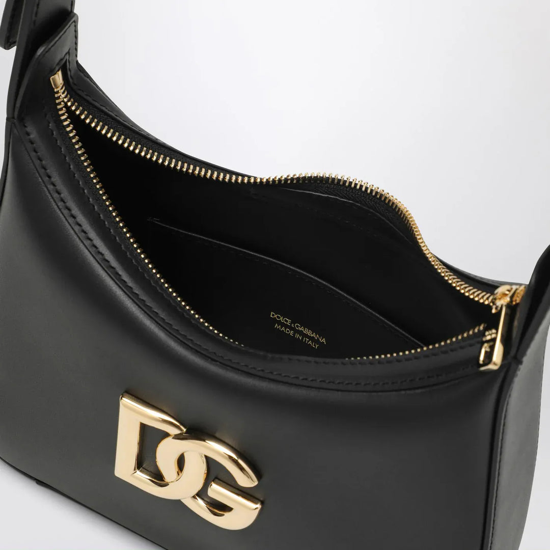 Dolce&amp;Gabbana - Black leather 3.5 shoulder bag Brand Apparel &amp; Accessories TU