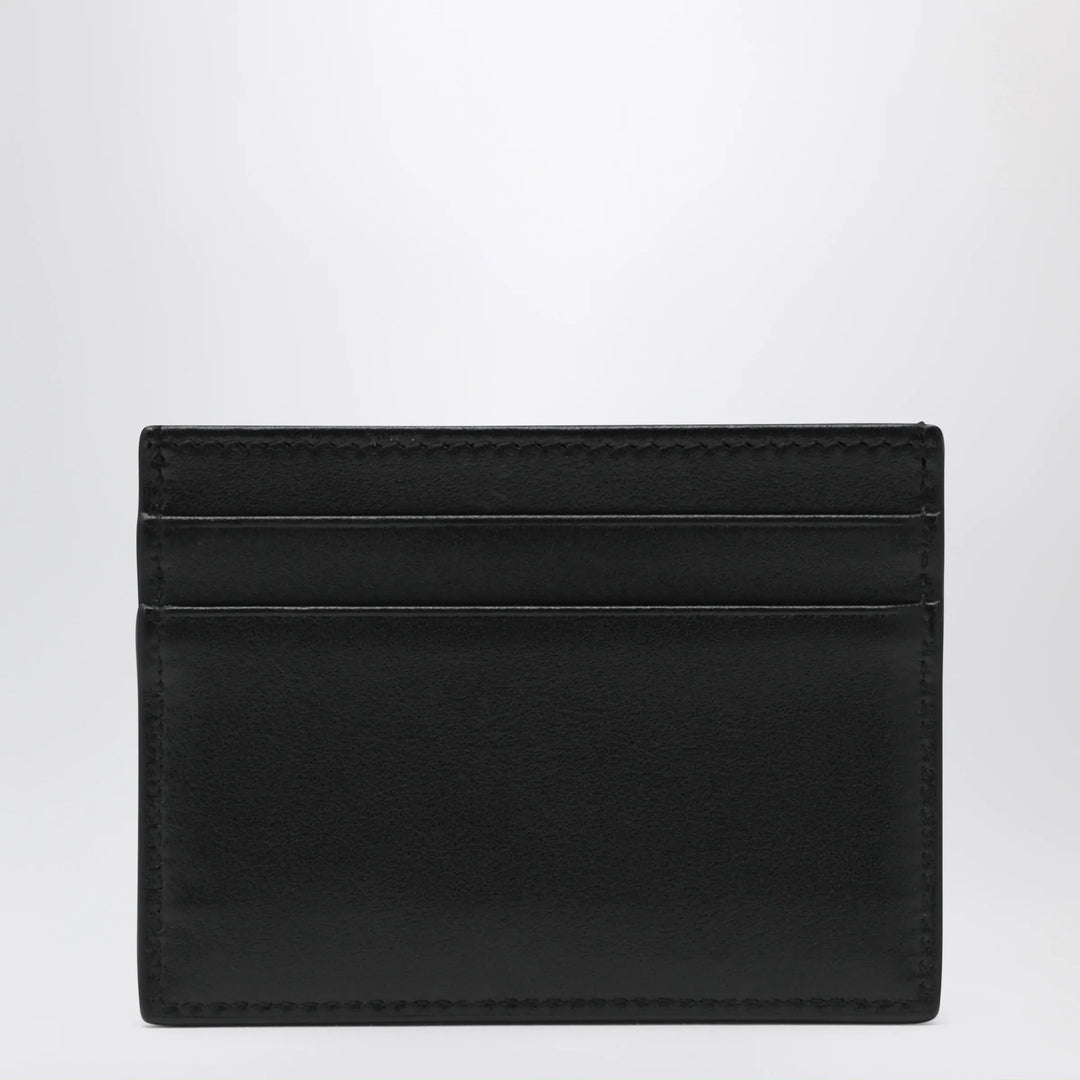 Dolce&amp;Gabbana - Black plongé calf leather card holder Brand Apparel &amp; Accessories U