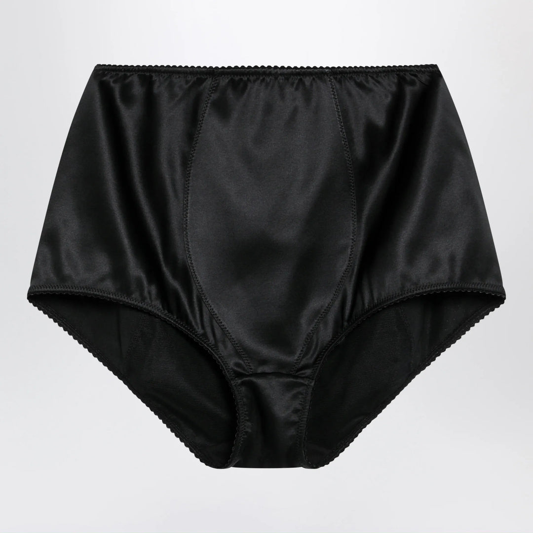 Dolce&amp;Gabbana - Black satin culottes Brand Apparel &amp; Accessories 3