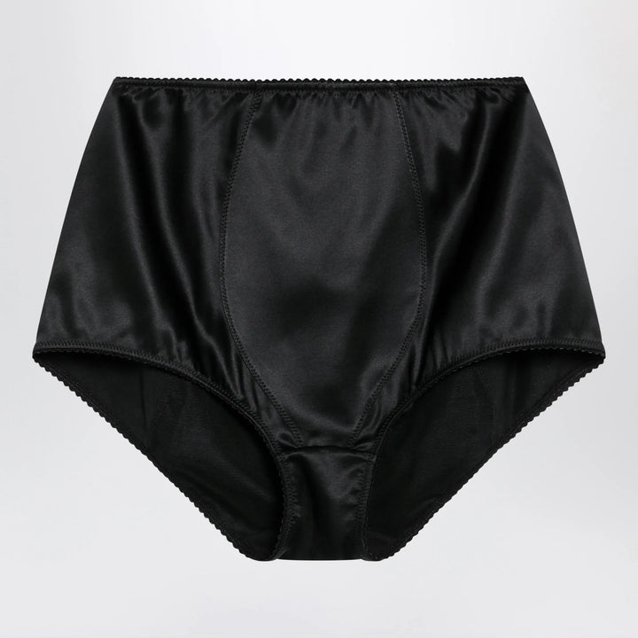 Dolce&amp;Gabbana - Black satin culottes Brand Apparel &amp; Accessories 3