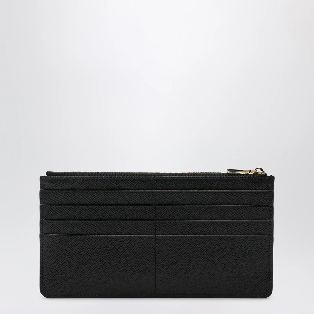 Dolce&amp;Gabbana - Large black Dauphine leather card holder Brand Apparel &amp; Accessories TU