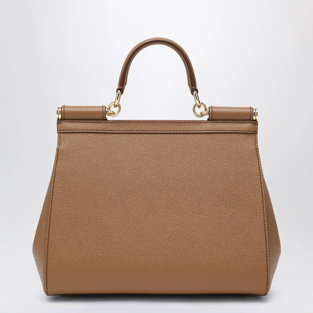 Dolce&Gabbana - Large caramel Sicily Hand Bag Brand Apparel & Accessories
