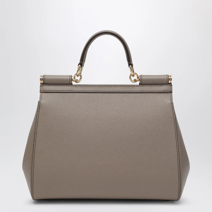 Dolce&amp;Gabbana - Large mud colour Sicily Hand Bag Brand Apparel &amp; Accessories U