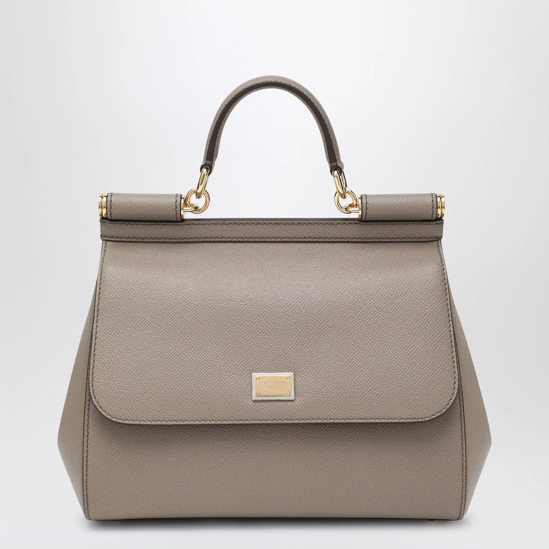 Dolce&amp;Gabbana - Large mud colour Sicily Hand Bag Brand Apparel &amp; Accessories U