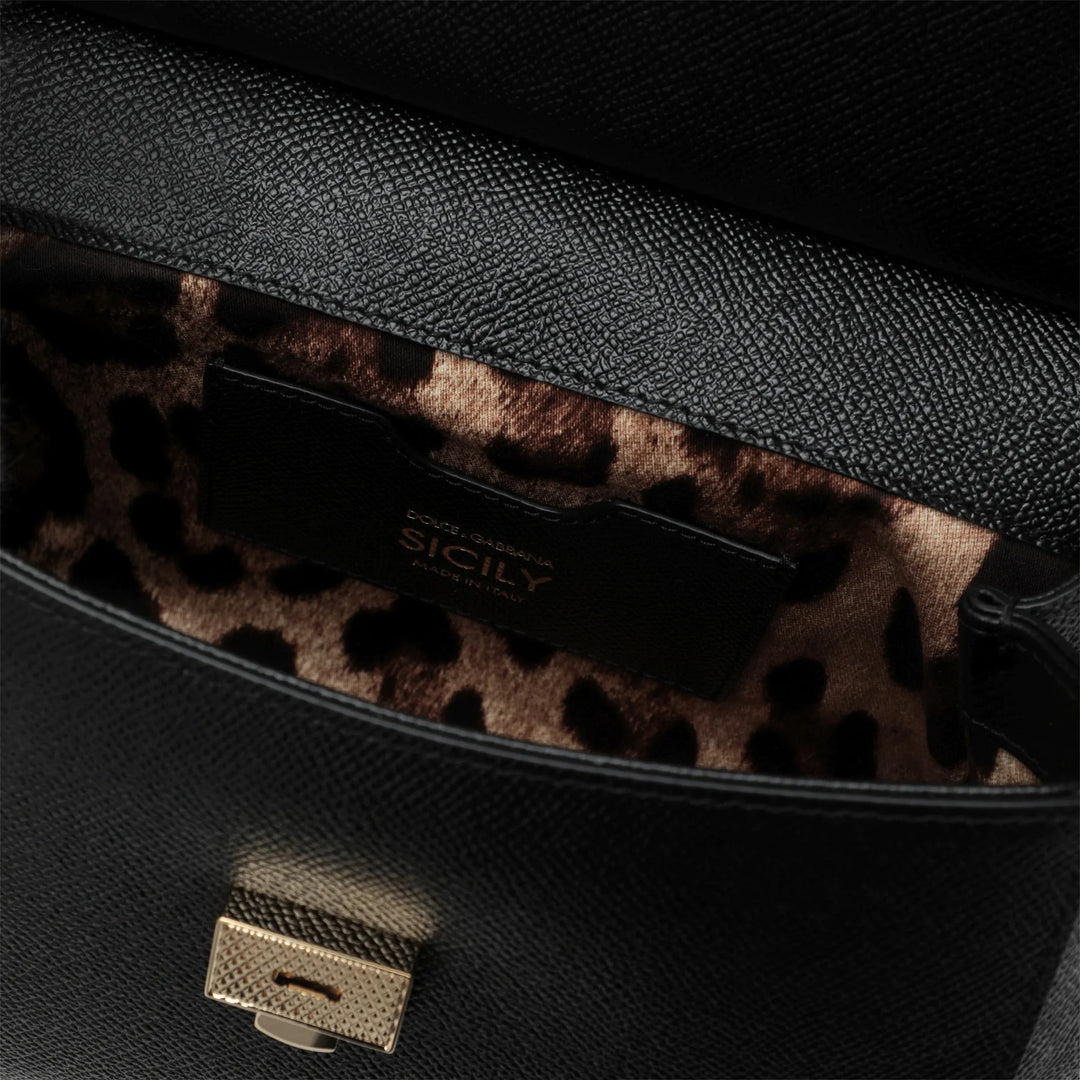 Dolce&amp;Gabbana - Medium black Sicily Hand Bag Brand Apparel &amp; Accessories U