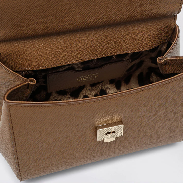 Dolce&amp;Gabbana - Medium caramel Sicily Hand Bag Brand Apparel &amp; Accessories