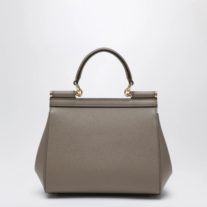 Dolce&amp;Gabbana - Medium Sicily handbag in light mud colour Brand Apparel &amp; Accessories