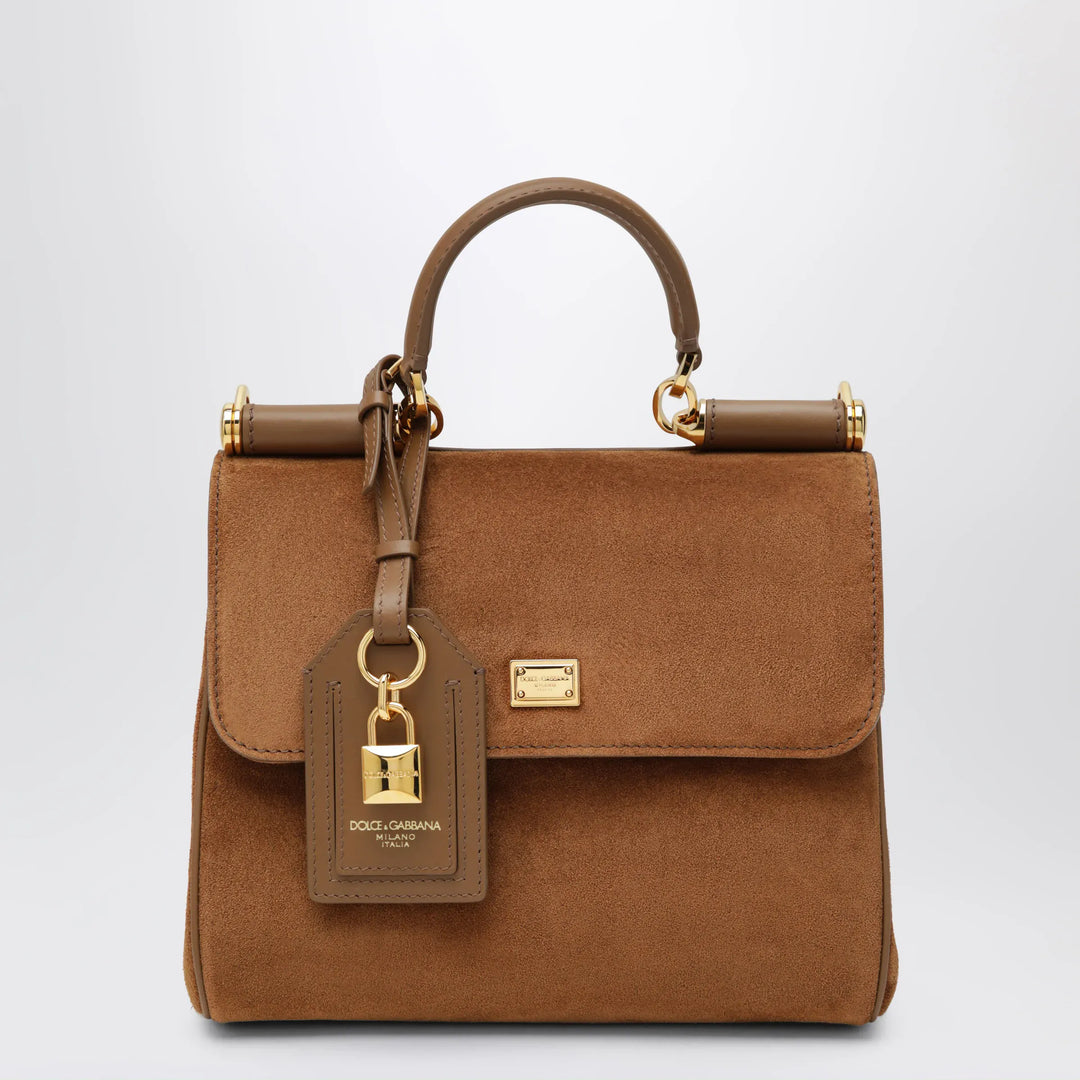 Dolce&amp;Gabbana - Small My Sicily Bag in Camel Split Leather Brand Apparel &amp; Accessories U