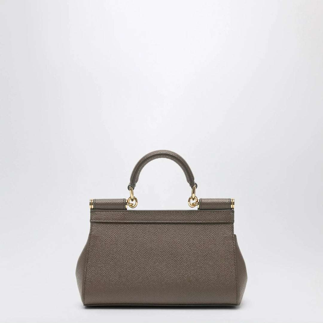 Dolce&amp;Gabbana - Small Sicily handbag in mud brown Brand Apparel &amp; Accessories