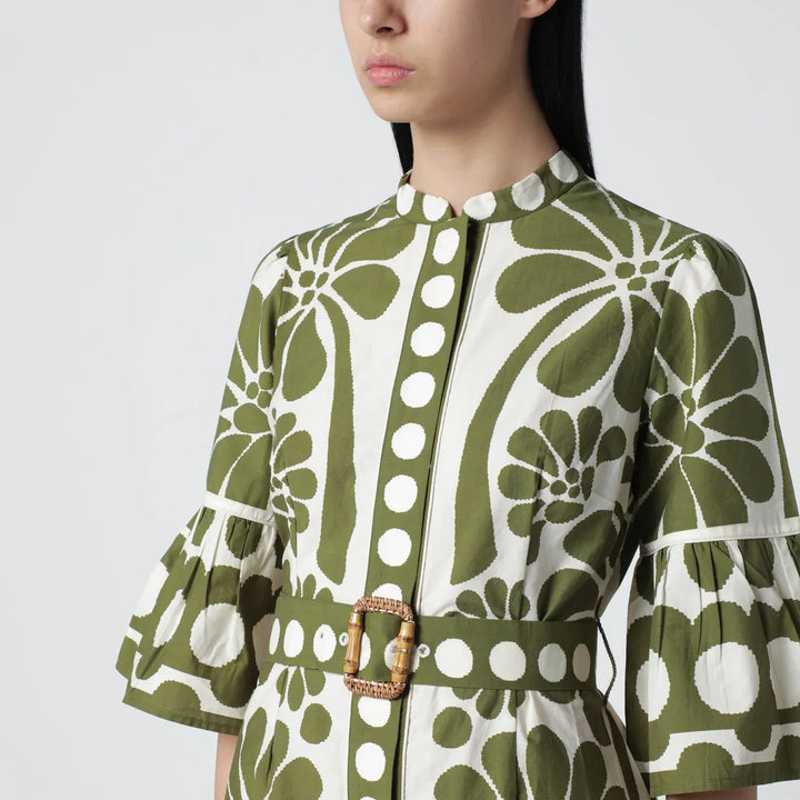FARM Rio - Palermo mini dress with green print Brand Apparel &amp; Accessories