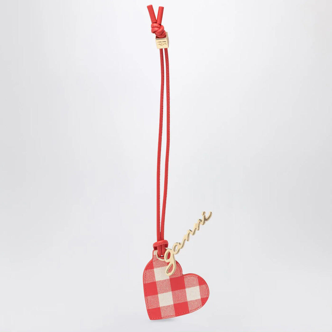 GANNI - Heart-shaped mirror Bou red Brand Apparel &amp; Accessories U