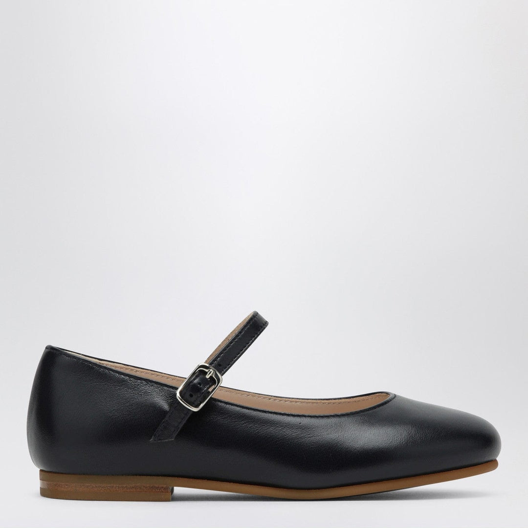 Apparel & Accessories 27 Il Gufo - Blue ballet flats in leather with strap Brand