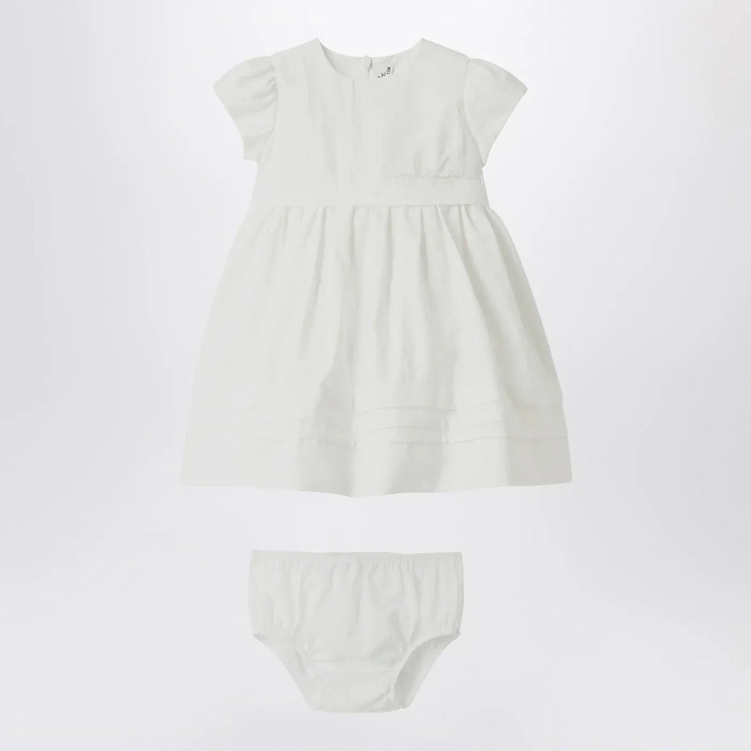 Il Gufo - White dress with culotte in viscose poplin Brand Apparel &amp; Accessories 2Y
