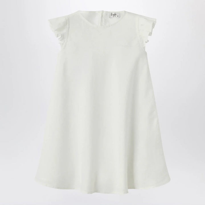 Il Gufo - White linen dress with ruffles Brand Apparel &amp; Accessories 3Y