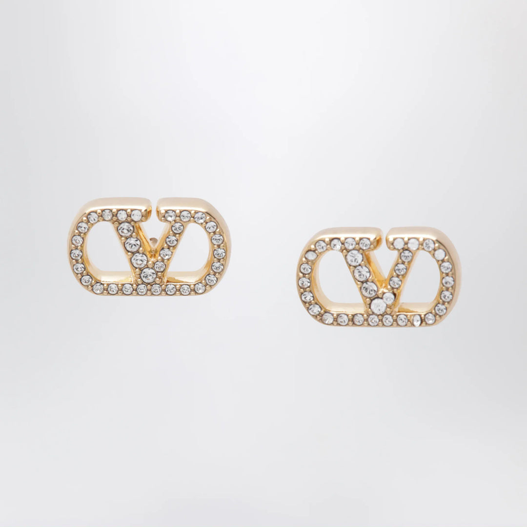Valentino Garavani - Gold-tone VLogo Signature earrings with Swarovski crystals Brand Apparel &amp; Accessories > Jewelry U