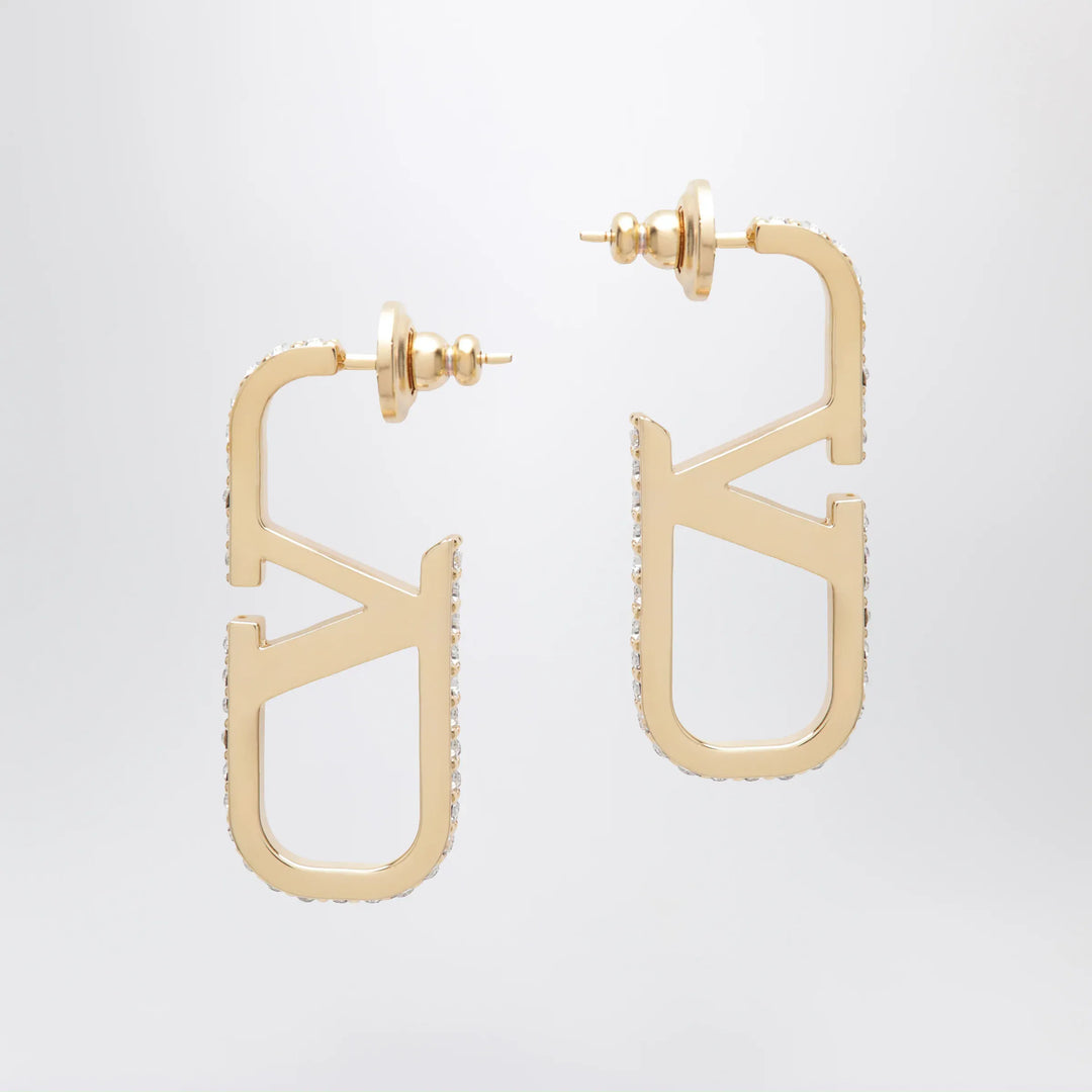 Valentino Garavani - Gold-tone VLogo Signature earrings with Swarovski crystals Brand Apparel &amp; Accessories > Jewelry U