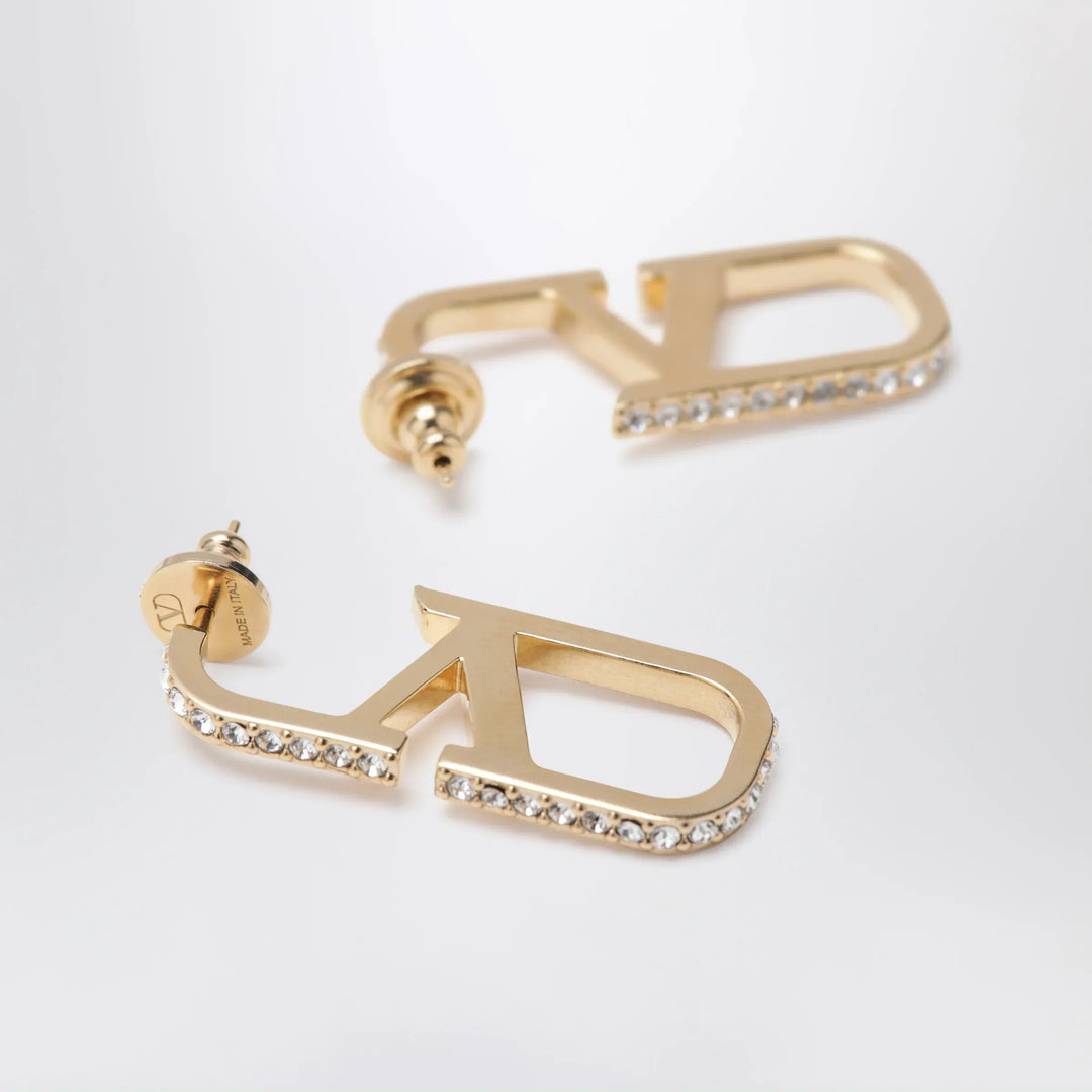 Valentino Garavani - Gold-tone VLogo Signature earrings with Swarovski crystals Brand Apparel &amp; Accessories > Jewelry U