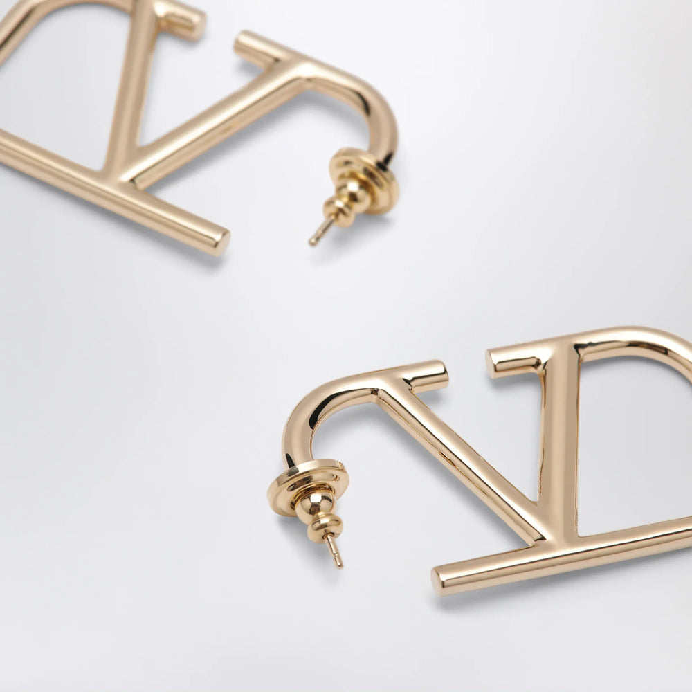 Valentino Garavani - VLogo Signature earrings in gold-tone metal Brand Apparel & Accessories > Jewelry TU