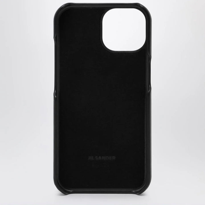 Jil Sander - Black iPhone 15 Pro cover with logo Brand Apparel &amp; Accessories TU