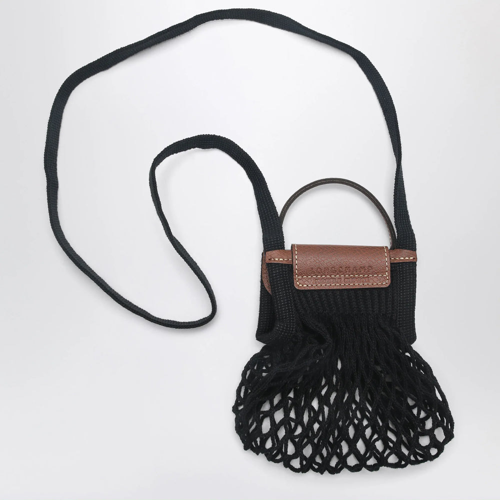 Longchamp - Black Le Pliage Filet XS bag Brand Apparel & Accessories U