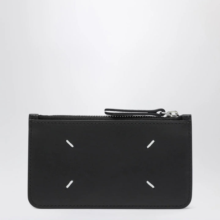 Maison Margiela - Black Four Stitches zippered card holder Brand Apparel &amp; Accessories TU