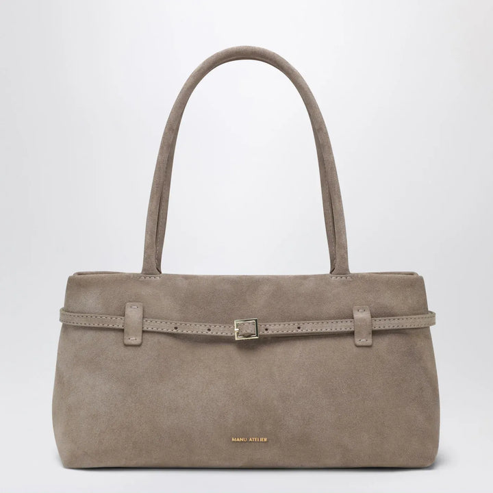 Manu Atelier - Le Cambon East West Sughero bag in suede Brand Apparel &amp; Accessories TU