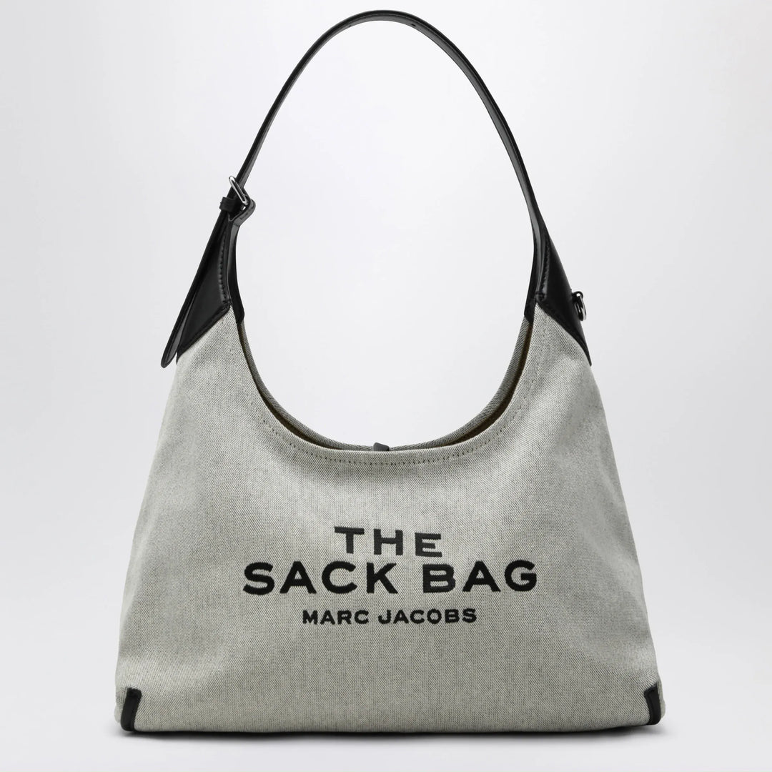 Marc Jacobs - Sack Bag bucket bag in canvas and leather ivory/black Brand Apparel & Accessories TU