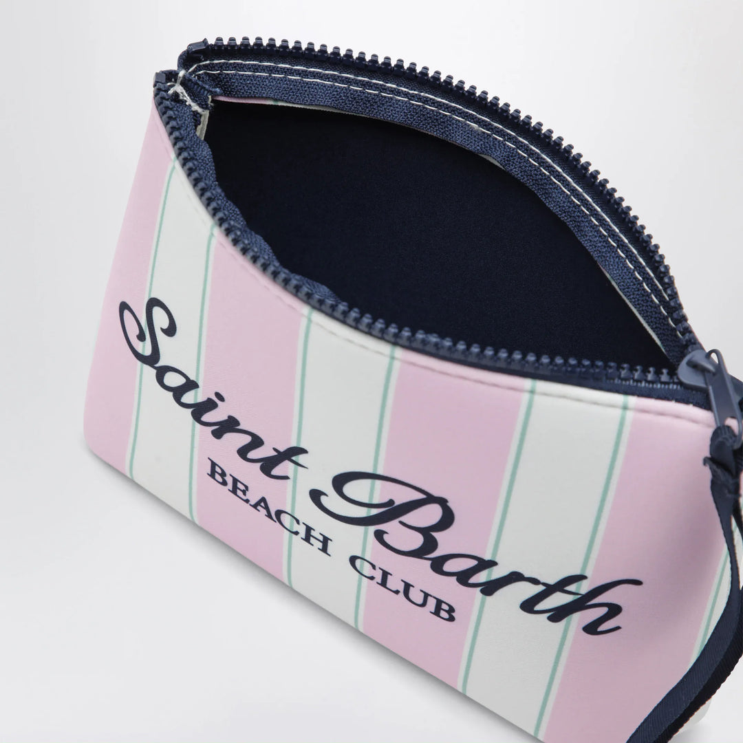 MC2 Saint Barth - Pink striped Aline scuba pouch Brand Apparel &amp; Accessories TU