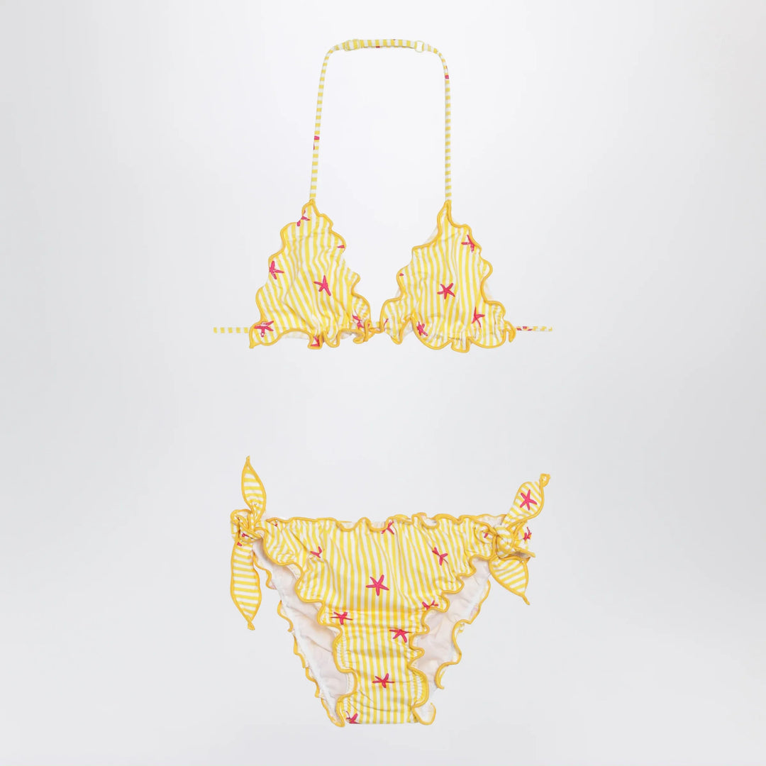 MC2 Saint Barth - Yellow/white striped bikini with starfish Brand Apparel &amp; Accessories 10